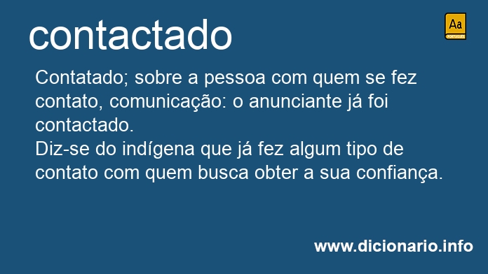 Significado de contactado