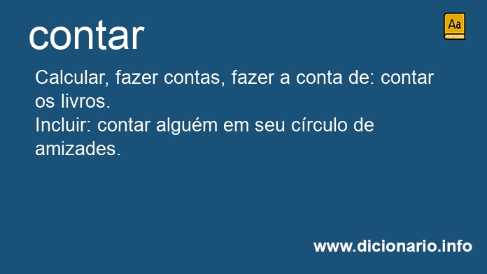 Significado de contar