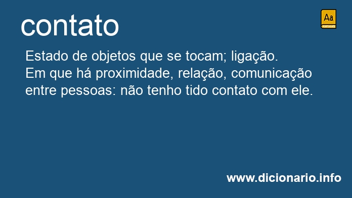 Significado de contato