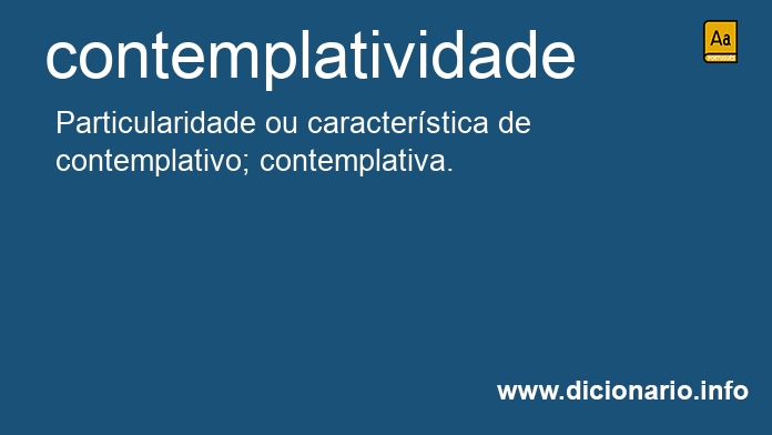 Significado de contemplatividade