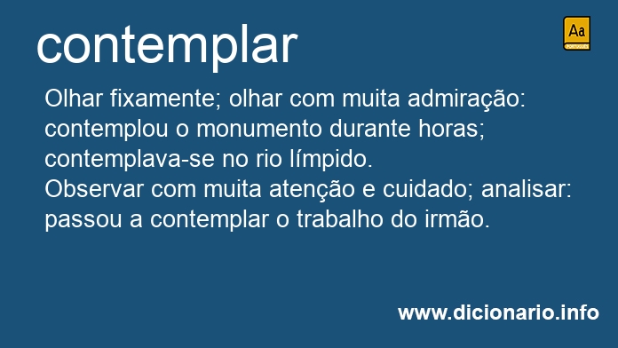 Significado de contemplou