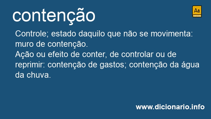 Significado de conteno