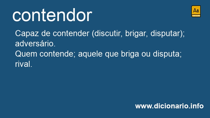 Significado de contendor