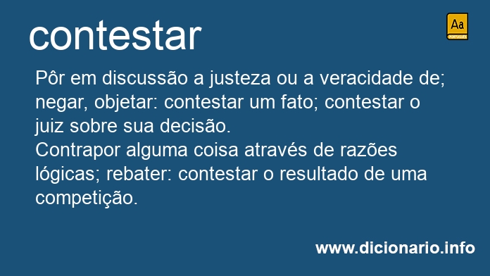 Significado de contestaram