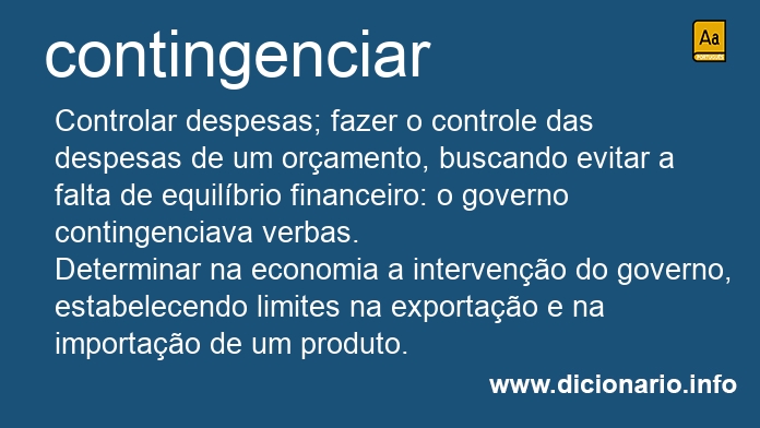 Significado de contingenciais