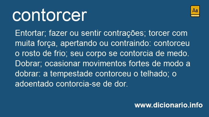 Significado de contorcei