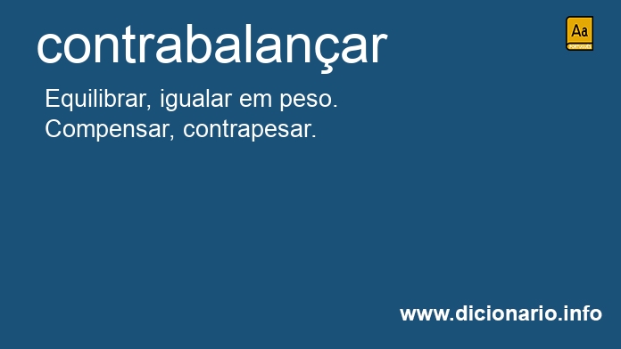 Significado de contrabalanasses