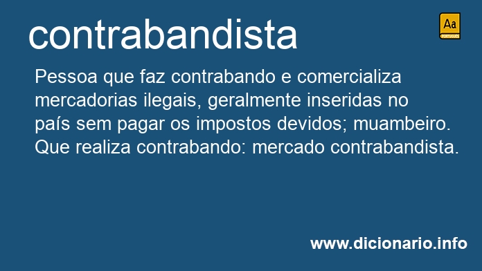 Significado de contrabandista
