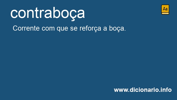 Significado de contraboa