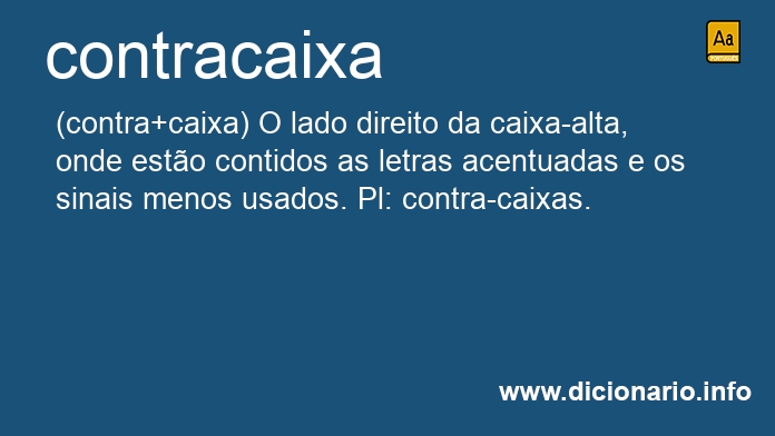 Significado de contracaixa