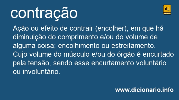Significado de contrao