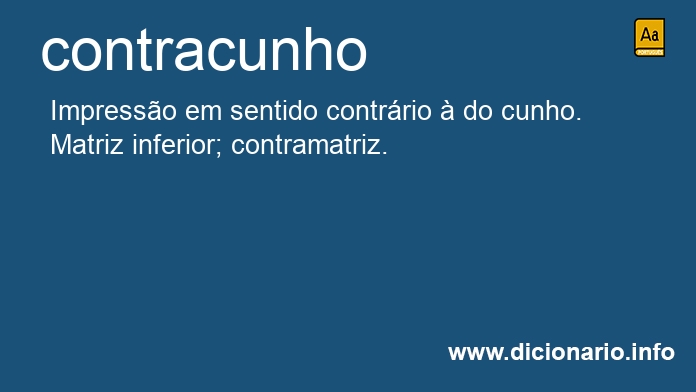 Significado de contracunho