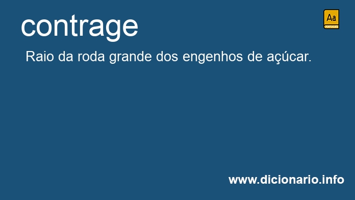 Significado de contrage