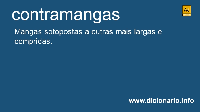 Significado de contramangas