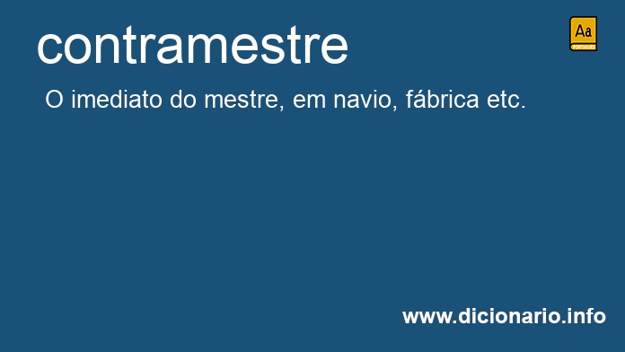 Significado de contramestres