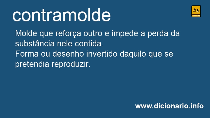 Significado de contramolde