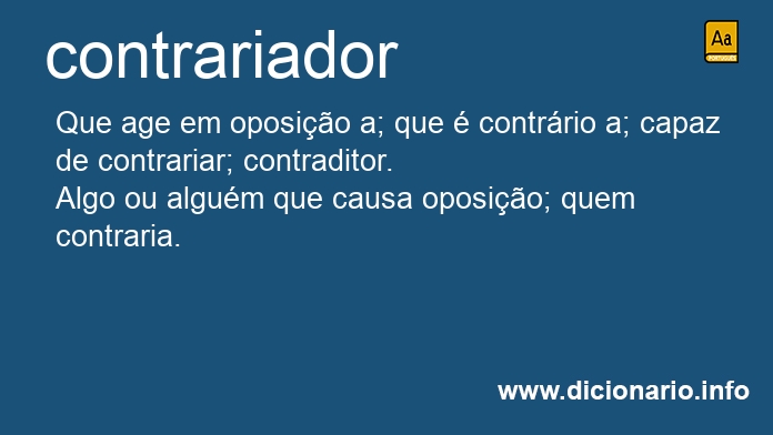 Significado de contrariador