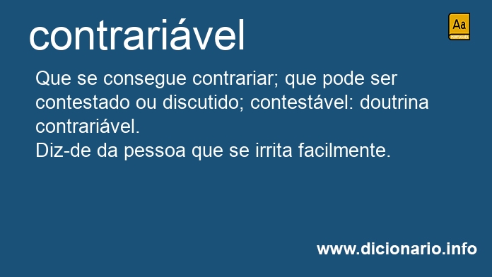 Significado de contrarivel