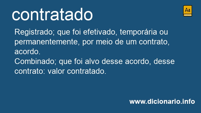 Significado de contratados