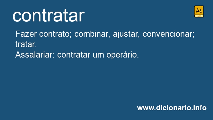 Significado de contratai