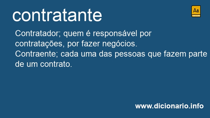 Significado de contratantes