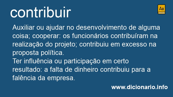 Significado de contribuas