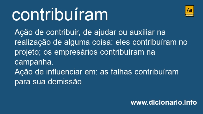 Significado de contriburam