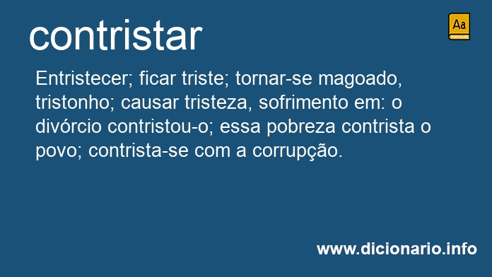 Significado de contristaram