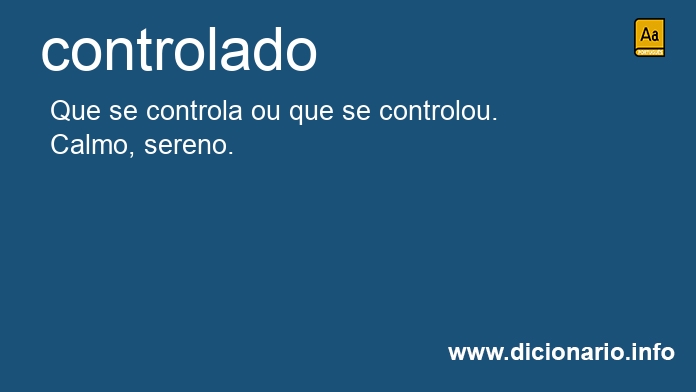 Significado de controlado