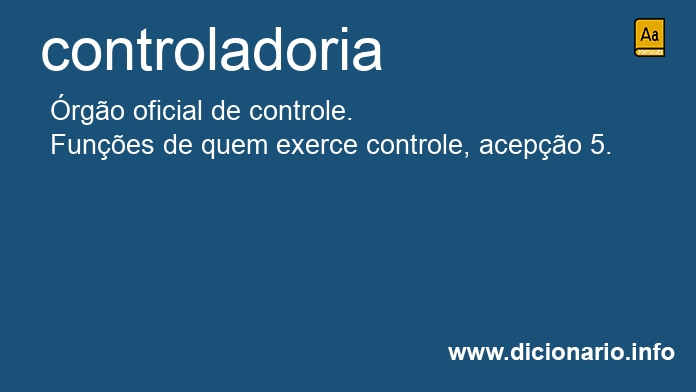 Significado de controladoria