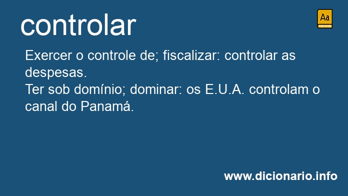 Significado de controlamos