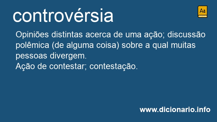 Significado de controvrsia