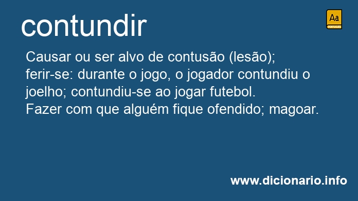 Significado de contundir