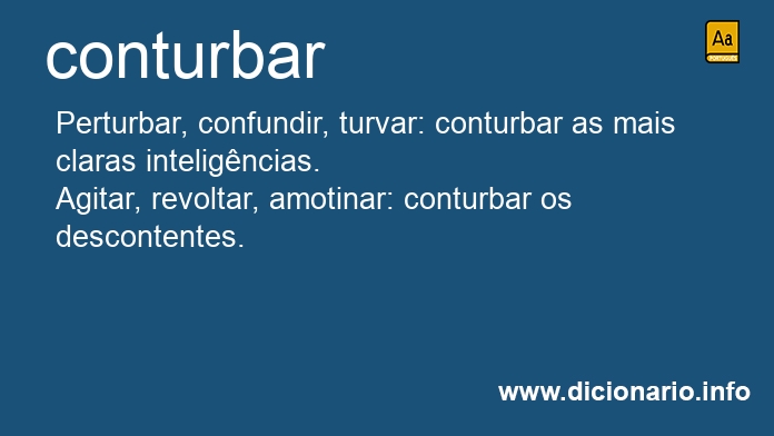 Significado de conturbai