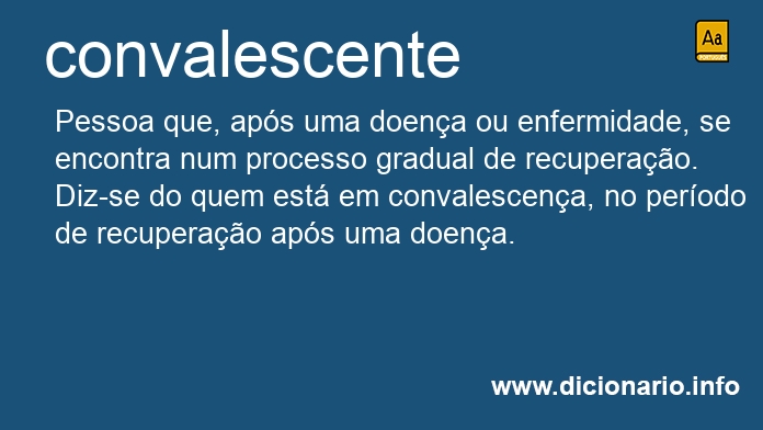 Significado de convalescente