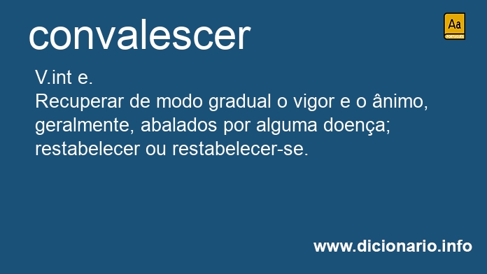 Significado de convalescer