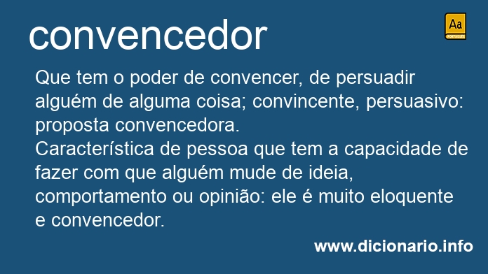 Significado de convencedor