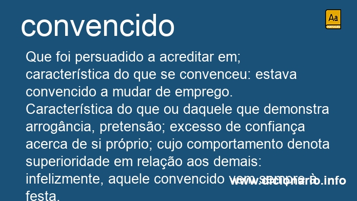 Significado de convencido