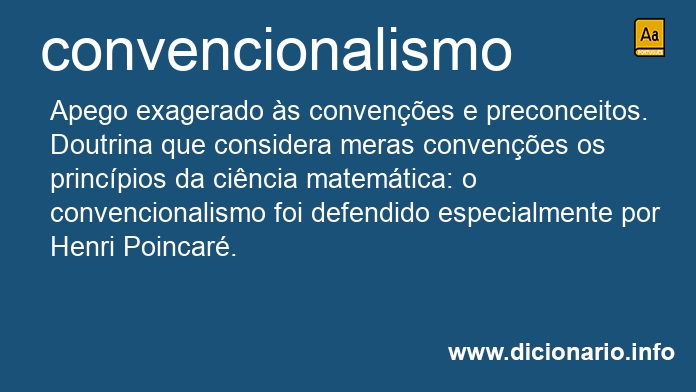 Significado de convencionalismo