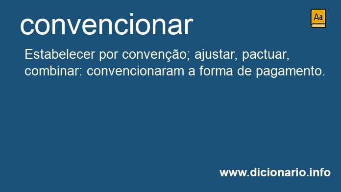 Significado de convencionam