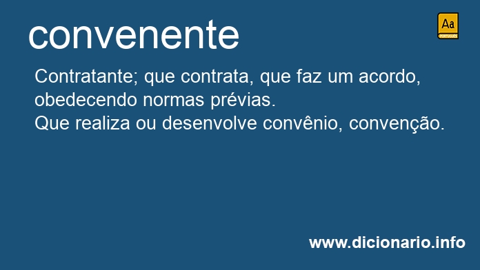Significado de convenentes