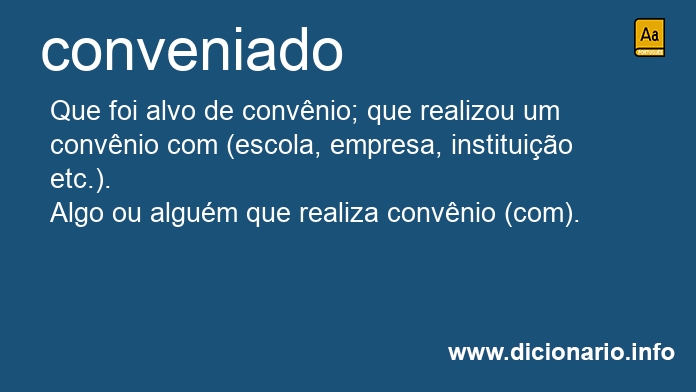 Significado de conveniado