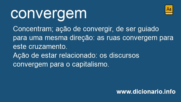 Significado de convergem