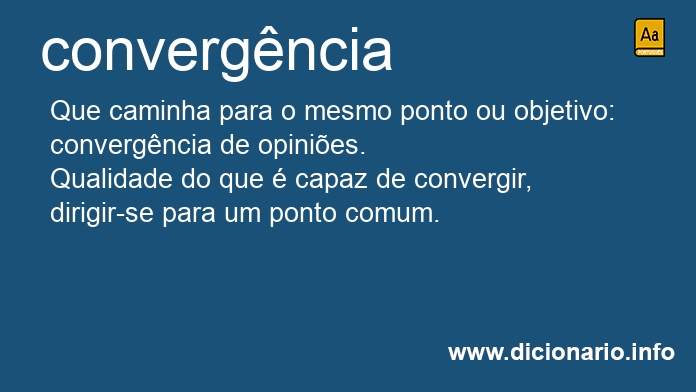 Significado de convergncias