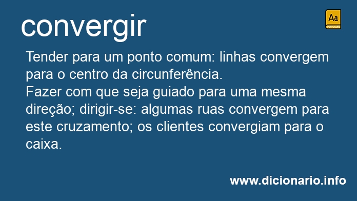 Significado de convergirias