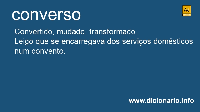 Significado de converso