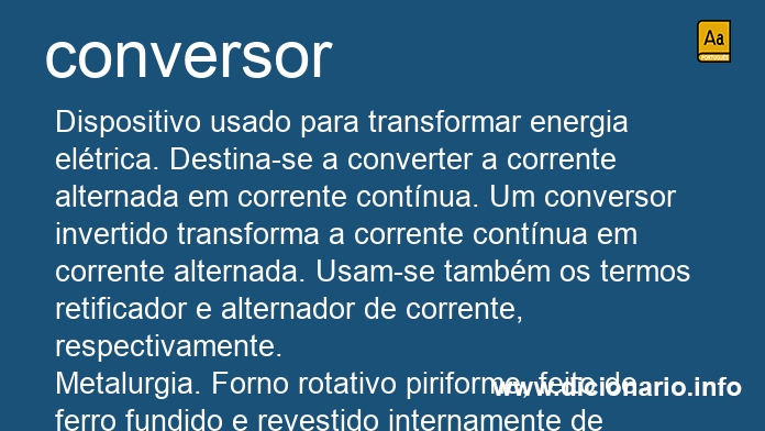 Significado de conversor