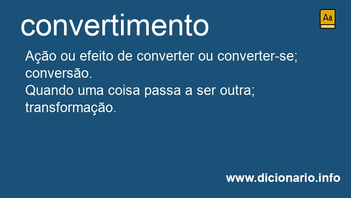 Significado de convertimento