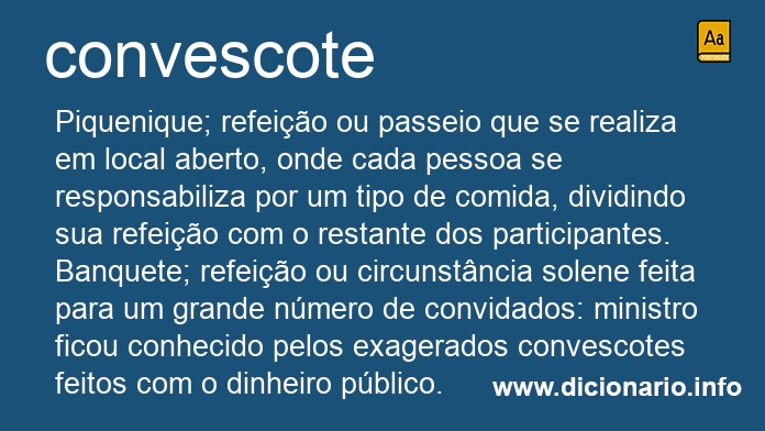 Significado de convescote