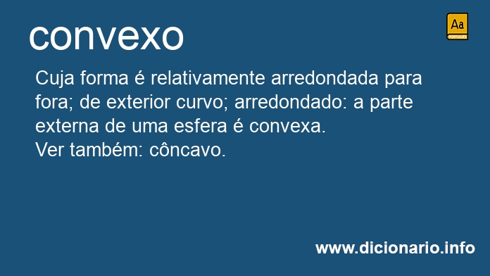 Significado de convexos